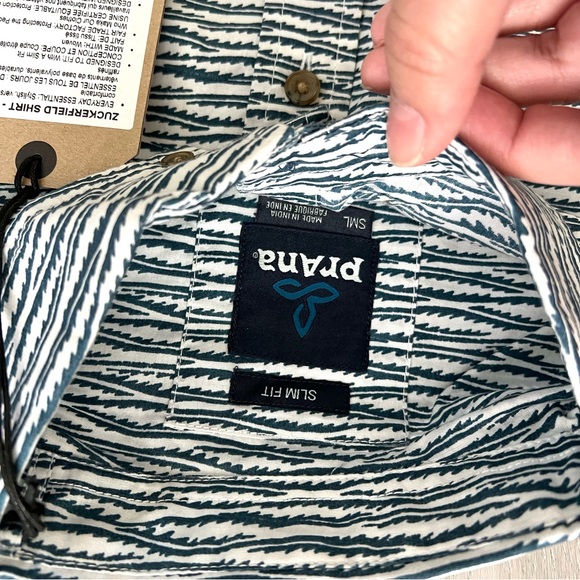 prAna Men's Zuckerfield Shirt Slimfit size Small - Picture 4 of 7